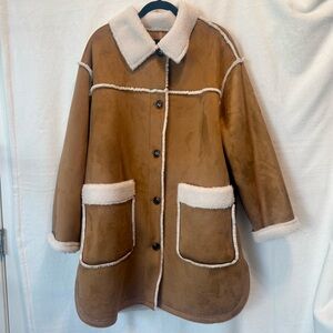 UGG Women's Brown Shearling Coat